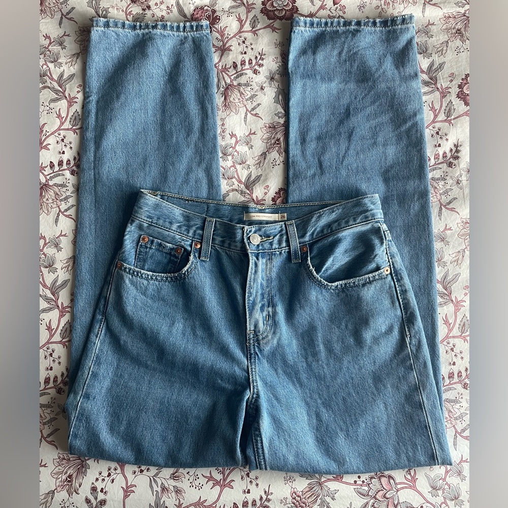 Levi’s Low Pro Straight Charlie Try Medium Baggy Loose Relaxed 90s Jeans Y2K 26 - Picture 8 of 15